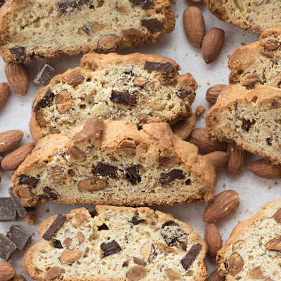 Biscotti with Chocolate and Toasted Almonds